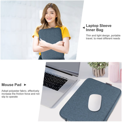 HAWEEL 16 inch Laptop Sleeve Case Zipper Briefcase Bag for 15-16.7 inch Laptop(Dark Blue) by HAWEEL