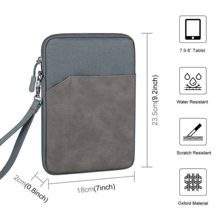 HAWEEL Splash-proof Pouch Sleeve Tablet Bag for iPad mini, 7.9-8.4 inch Tablets(Grey) by HAWEEL