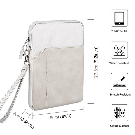 HAWEEL Splash-proof Pouch Sleeve Tablet Bag for iPad mini, 7.9-8.4 inch Tablets(Light Grey) by HAWEEL