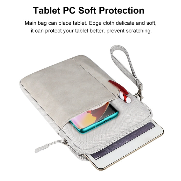HAWEEL Splash-proof Pouch Sleeve Tablet Bag for iPad mini, 7.9-8.4 inch Tablets(Light Grey) by HAWEEL