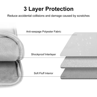 HAWEEL Splash-proof Pouch Sleeve Tablet Bag for iPad, 9.7 -11 inch Tablets(Light Grey) by HAWEEL