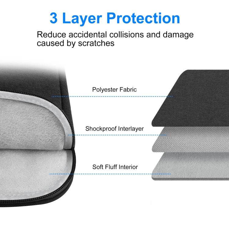 HAWEEL Laptop Sleeve Case Zipper Briefcase Bag with Handle for 14-15 inch Laptop (Black) by HAWEEL