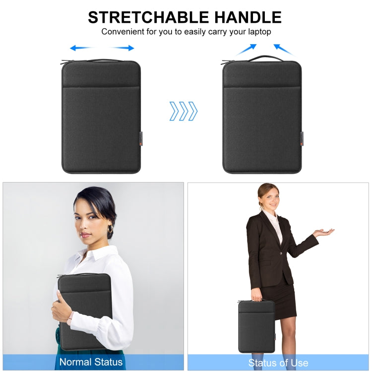 HAWEEL Laptop Sleeve Case Zipper Briefcase Bag with Handle for 14-15 inch Laptop (Black) by HAWEEL