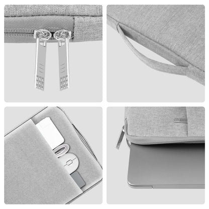 HAWEEL Laptop Sleeve Case Zipper Briefcase Bag with Handle for 14-15 inch Laptop(Grey) by HAWEEL