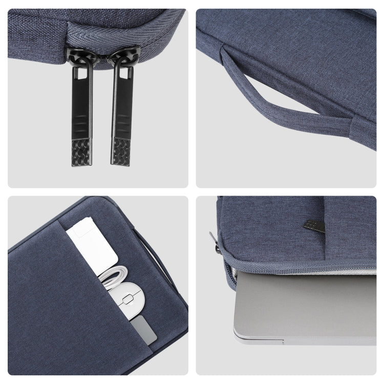 HAWEEL Laptop Sleeve Case Zipper Briefcase Bag with Handle for 15-16.7 inch Laptop(Gray Blue) by HAWEEL