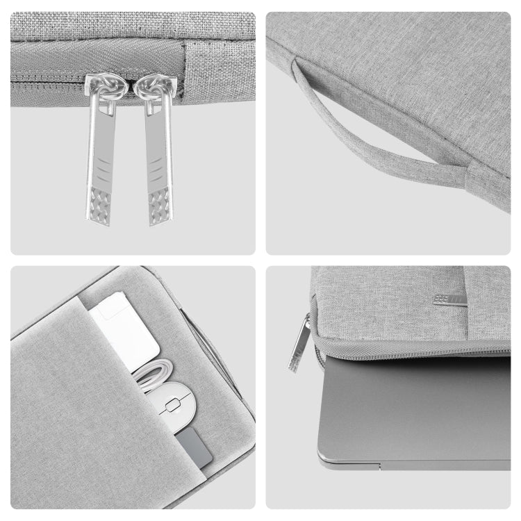 HAWEEL Laptop Sleeve Case Zipper Briefcase Bag with Handle for 15-16.7 inch Laptop(Grey) by HAWEEL