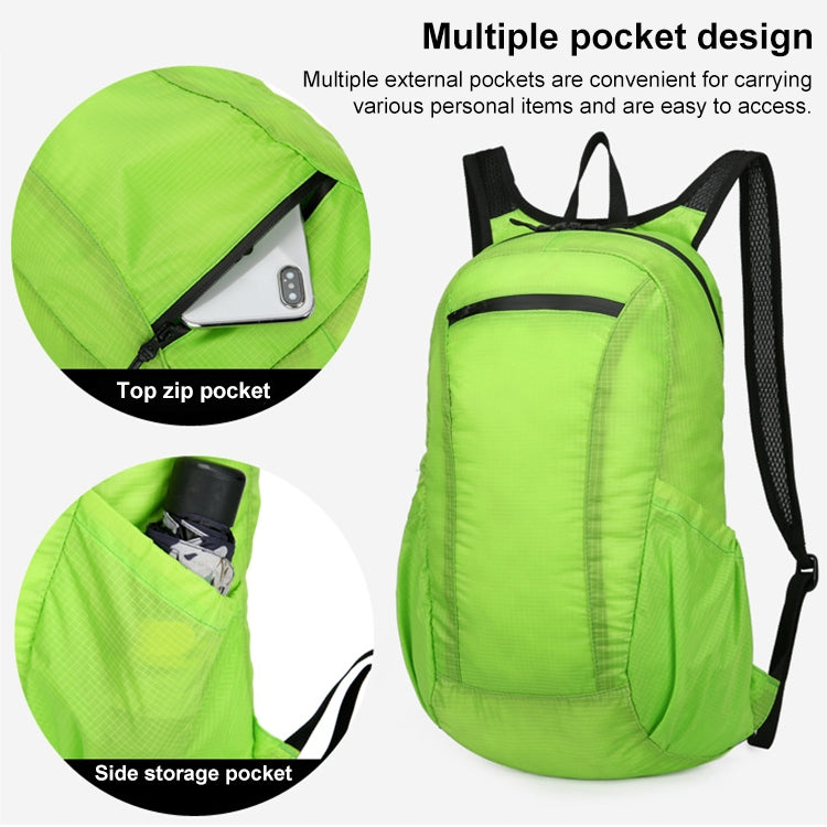 HAWEEL Portable Foldable Waterproof Backpack Folding Bag (Green) by HAWEEL