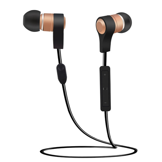 BTH-I8 Stereo Sound Quality Magnetic Absorption V4.2 + EDR Bluetooth Sports Headset, Bluetooth Distance: 8-15m, For iPad, iPhone, Galaxy, Huawei, Xiaomi, LG, HTC and Other Smart Phones(Gold)