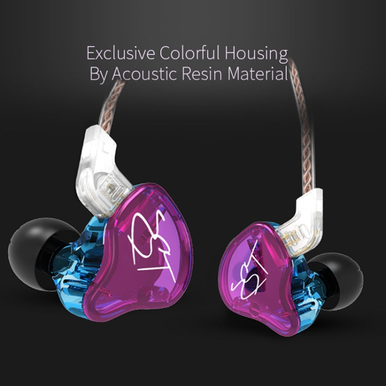 KZ ZST Circle Iron In-ear Mega Bass MP3 Dual Unit Earphone without Microphone (Colour) by KZ