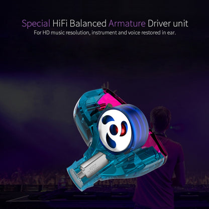 KZ ZST Circle Iron In-ear Mega Bass MP3 Dual Unit Earphone without Microphone (Carbon Fiber Black) by KZ