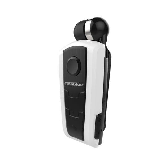 Fineblue F910 CSR4.1 Retractable Cable Caller Vibration Reminder Anti-theft Bluetooth Headset(White) by Fineblue