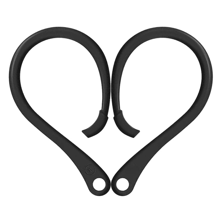 For AirPods 1 / 2 / Pro Anti-lost Silicone Earphone Ear-hook(Black) by bashfashion