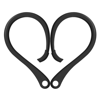 For AirPods 1 / 2 / Pro Anti-lost Silicone Earphone Ear-hook(Black) by bashfashion