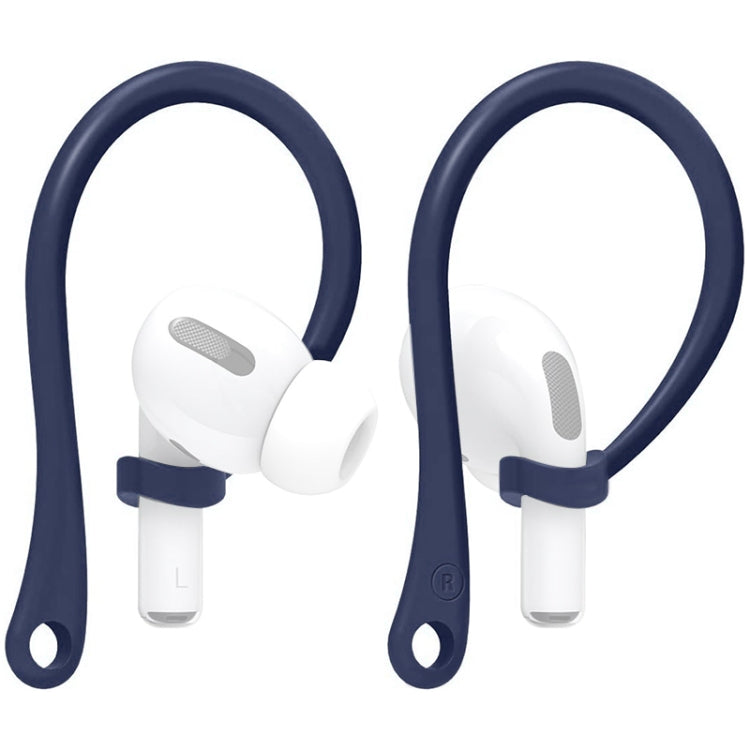 For AirPods 1 / 2 / Pro Anti-lost Silicone Earphone Ear-hook(Dark Blue) by bashfashion
