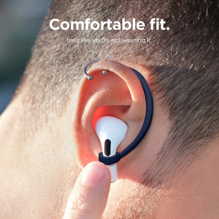 For AirPods 1 / 2 / Pro Anti-lost Silicone Earphone Ear-hook(Dark Blue) by bashfashion