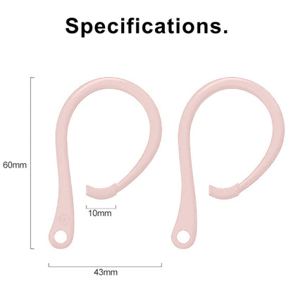 For AirPods 1 / 2 / Pro Anti-lost Silicone Earphone Ear-hook(Pink) by bashfashion