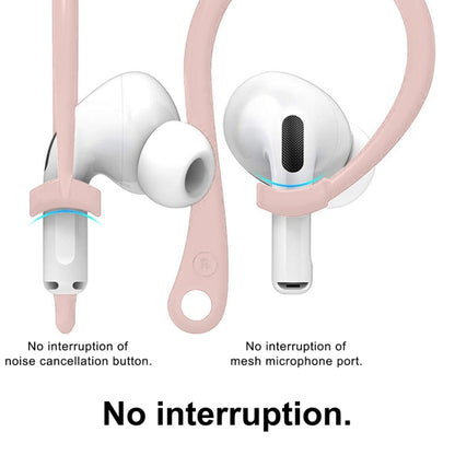For AirPods 1 / 2 / Pro Anti-lost Silicone Earphone Ear-hook(Pink) by bashfashion
