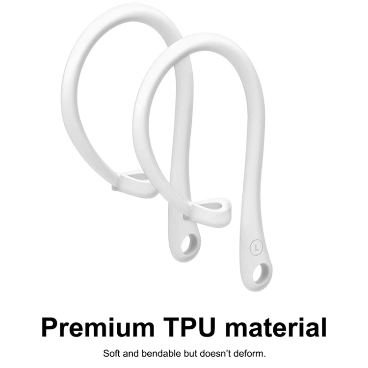 For AirPods 1 / 2 / Pro Anti-lost Silicone Earphone Ear-hook(White) by bashfashion