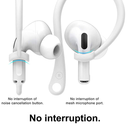 For AirPods 1 / 2 / Pro Anti-lost Silicone Earphone Ear-hook(White) by bashfashion