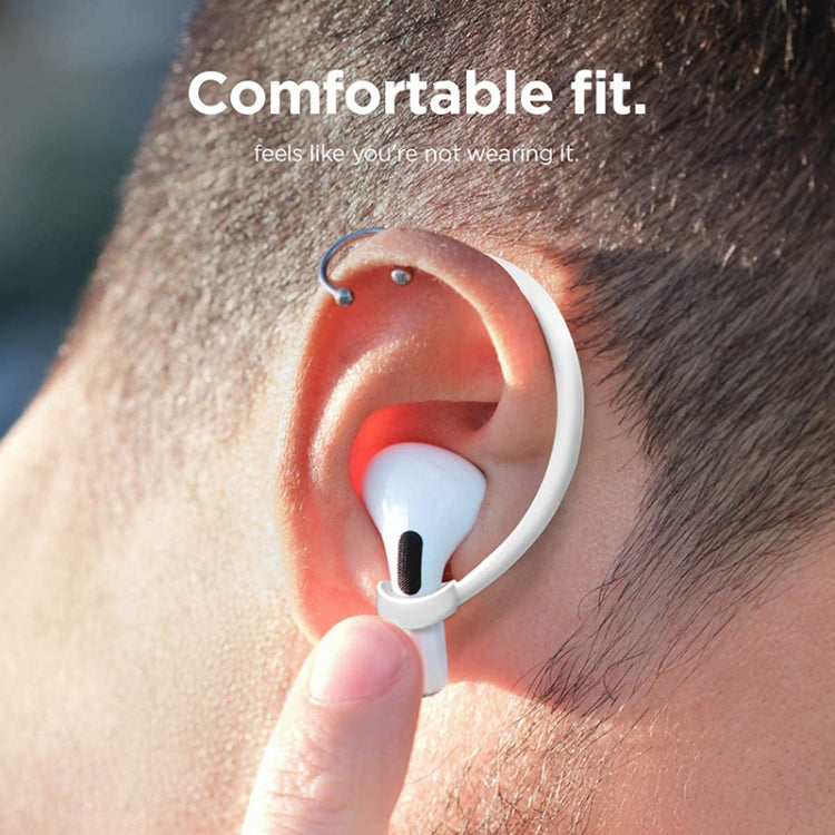 For AirPods 1 / 2 / Pro Anti-lost Silicone Earphone Ear-hook(White) by bashfashion