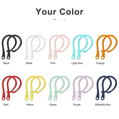 For AirPods 1 / 2 / Pro Anti-lost Silicone Earphone Ear-hook(Pink) by bashfashion