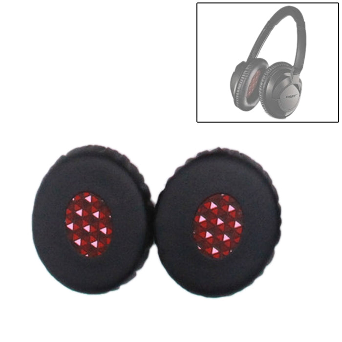 1 Pair For Bose OE2 / OE2i / SoundTrue Headset Cushion Sponge Cover Earmuffs Replacement Earpads(Black Red) by bashfashion