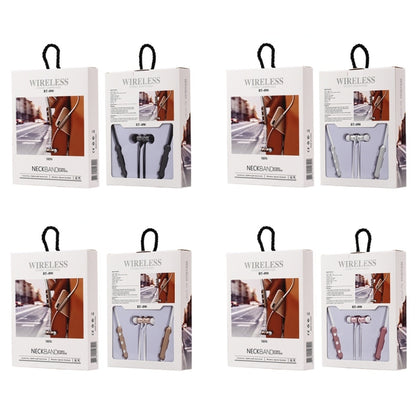 BT-890 Bluetooth 4.2 Hanging Neck Design Bluetooth Headset, Support Music Play & Switching & Volume Control & Answer(Gold) by bashfashion