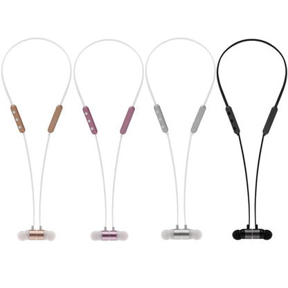 BT-900 Bluetooth 4.2 Hanging Neck Design Bluetooth Headset, Support Music Play & Switching & Volume Control & Answer(Rose Gold) by bashfashion