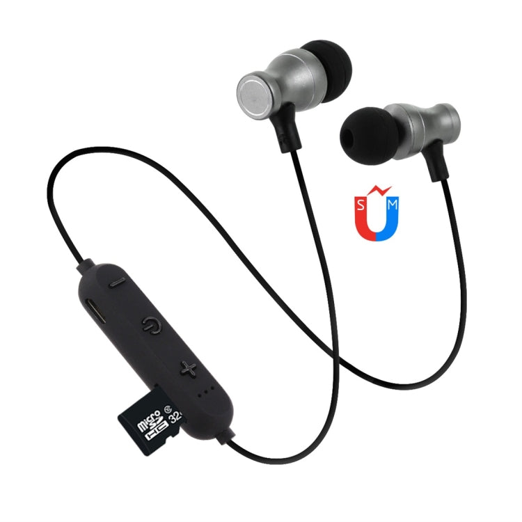 F11 Bluetooth 4.2 Hanging Neck Design Bluetooth Headset, Support Music Play & Switching & Volume Control & Answer(Black) by bashfashion