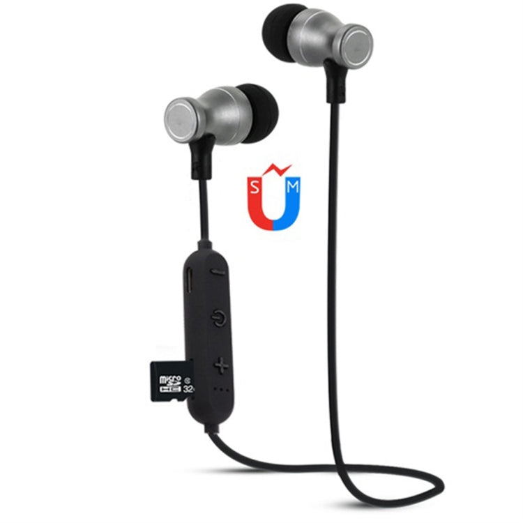 F11 Bluetooth 4.2 Hanging Neck Design Bluetooth Headset, Support Music Play & Switching & Volume Control & Answer(Black) by bashfashion