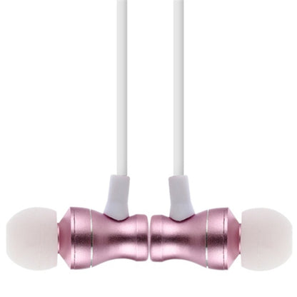 F11 Bluetooth 4.2 Hanging Neck Design Bluetooth Headset, Support Music Play & Switching & Volume Control & Answer(Rose Gold) by bashfashion