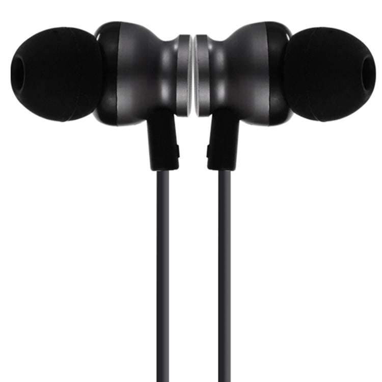 F17 Bluetooth 4.2 Hanging Neck Design Bluetooth Headset, Support Music Play & Switching & Volume Control & Answer(Black) by bashfashion