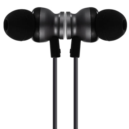 F17 Bluetooth 4.2 Hanging Neck Design Bluetooth Headset, Support Music Play & Switching & Volume Control & Answer(Black) by bashfashion