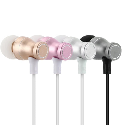 F106 Bluetooth 4.2 Hanging Neck Design Bluetooth Headset, Support Music Play & Switching & Volume Control & Answer(Rose Gold)