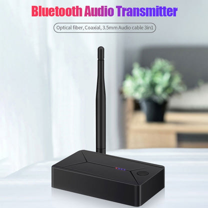 TX13 3 in 1 Portable Bluetooth 5.0 Digital Optical Coaxial Audio Transmitter with 3.5mm Jack for Bluetooth Speaker / Headset by bashfashion