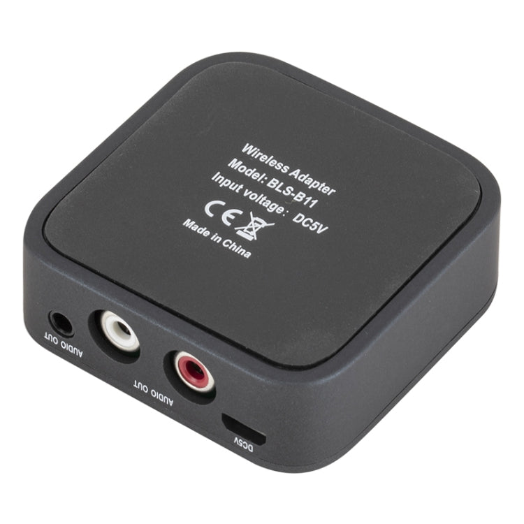 B11 Bluetooth 5.0 Receiver AUX NFC to 2 x RCA Audio Adapter by bashfashion