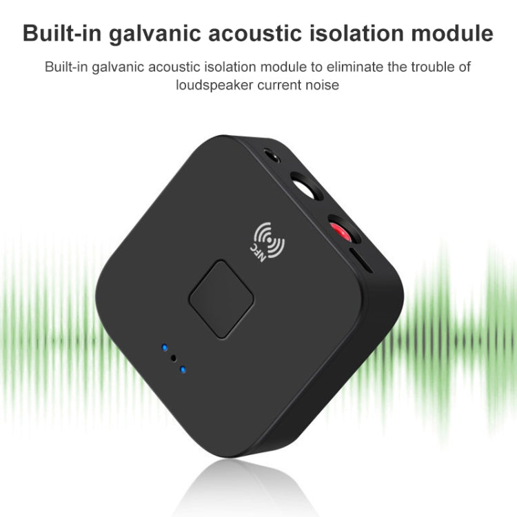 B11 Bluetooth 5.0 Receiver AUX NFC to 2 x RCA Audio Adapter by bashfashion