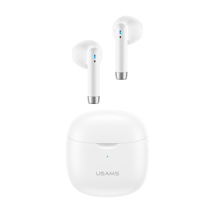 USAMS-IA04 Zero Sense Series Wireless Bluetooth 5.0 Mini TWS Earphone with Charging Box (White) by USAMS