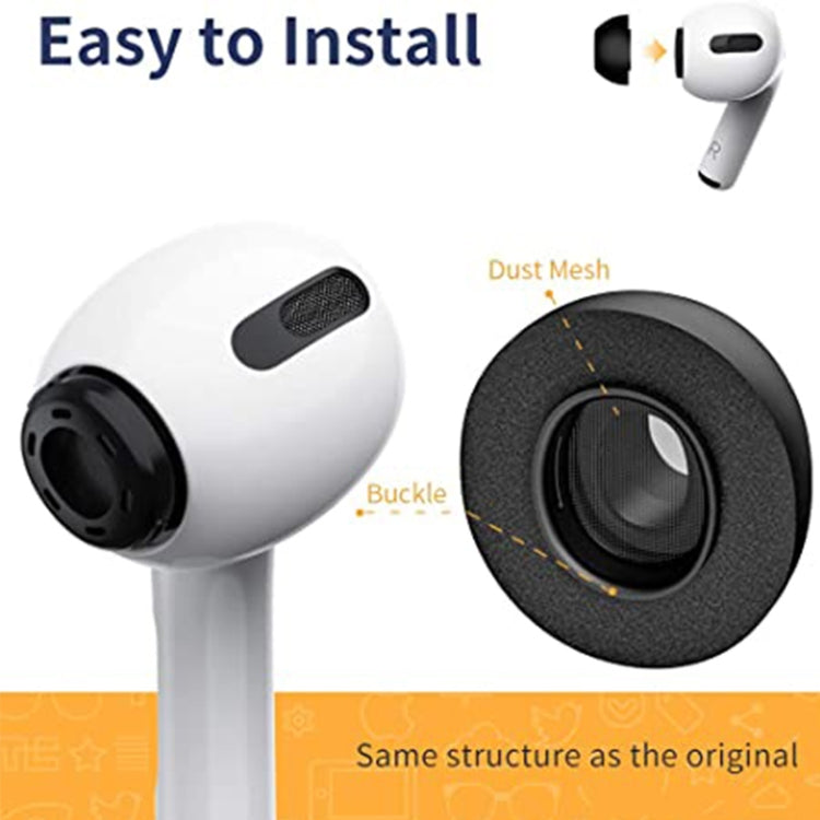 ZS0164 Slow Rebound Foam Earmuffs for AirPods Pro, Size: L (Grey) by bashfashion