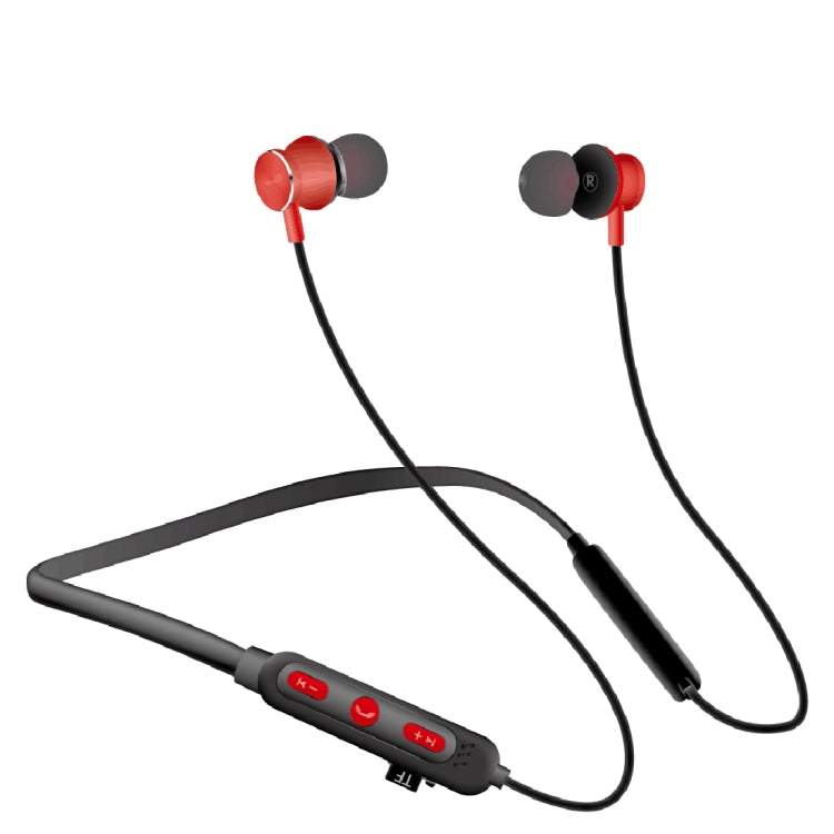 MG-G24 Bluetooth 4.2 Sport Wireless Bluetooth Earphone, Support Card(Black Red) by bashfashion