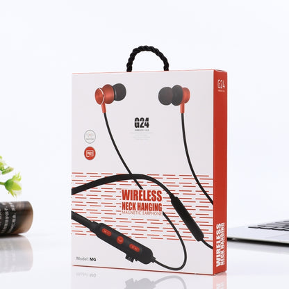 MG-G24 Bluetooth 4.2 Sport Wireless Bluetooth Earphone, Support Card(Black Red) by bashfashion
