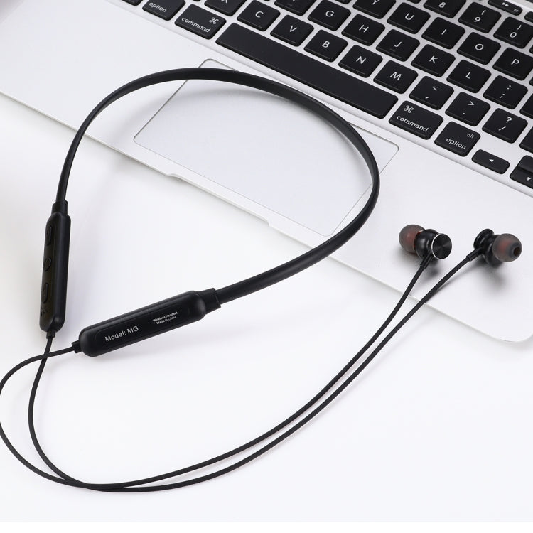 MG-G24 Bluetooth 4.2 Sport Wireless Bluetooth Earphone, Support Card(Black) by bashfashion
