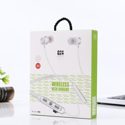 MG-G24 Bluetooth 4.2 Sport Wireless Bluetooth Earphone, Support Card(Silver) by bashfashion