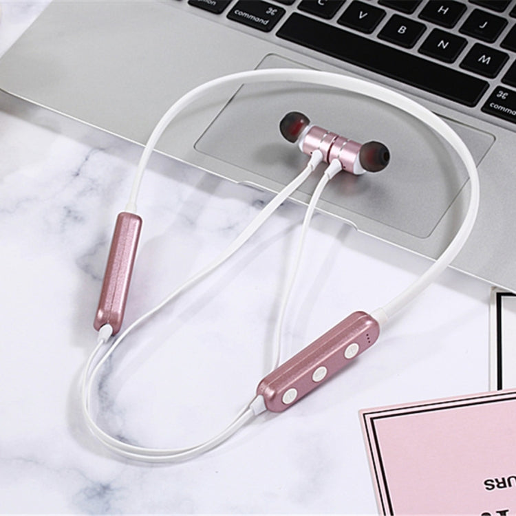 MG-G17 Bluetooth 4.2 Sport Wireless Bluetooth Earphone, Support Card(Pink) by bashfashion