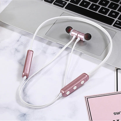 MG-G17 Bluetooth 4.2 Sport Wireless Bluetooth Earphone, Support Card(Pink) by bashfashion