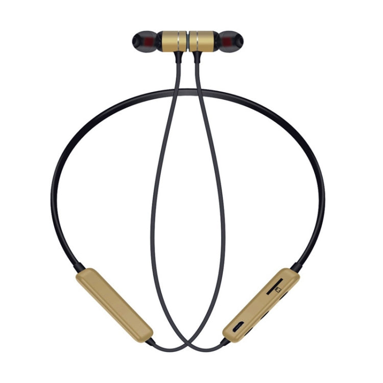 MG-G17 Bluetooth 4.2 Sport Wireless Bluetooth Earphone, Support Card(Gold) by bashfashion