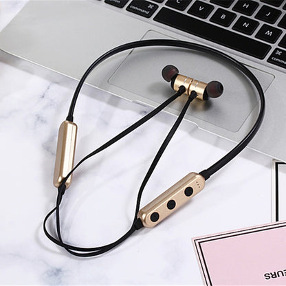 MG-G17 Bluetooth 4.2 Sport Wireless Bluetooth Earphone, Support Card(Gold) by bashfashion
