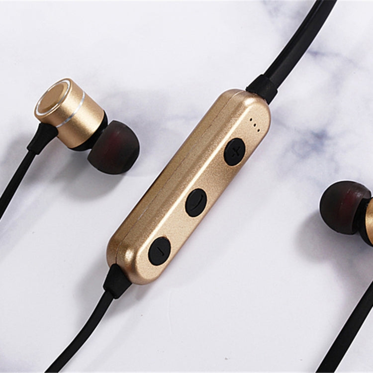 MG-G17 Bluetooth 4.2 Sport Wireless Bluetooth Earphone, Support Card(Gold) by bashfashion