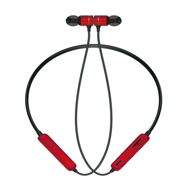 MG-G17 Bluetooth 4.2 Sport Wireless Bluetooth Earphone, Support Card(Red) by bashfashion