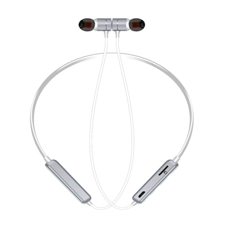 MG-G17 Bluetooth 4.2 Sport Wireless Bluetooth Earphone, Support Card(Silver) by bashfashion